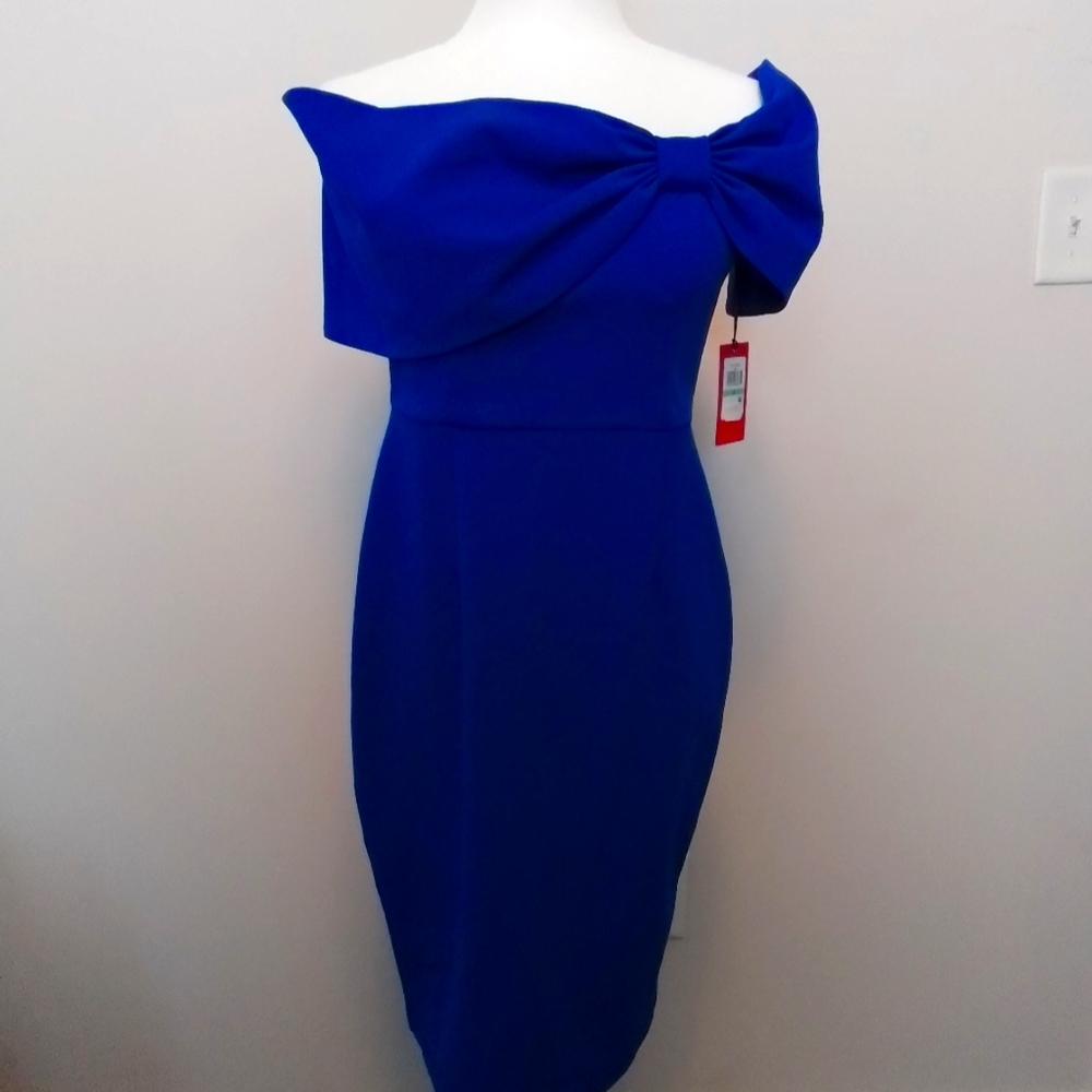 Royal Blue Vince Camuto Bow Dress